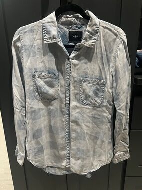 Rails Pale Blue Washed Button-Up Shirt